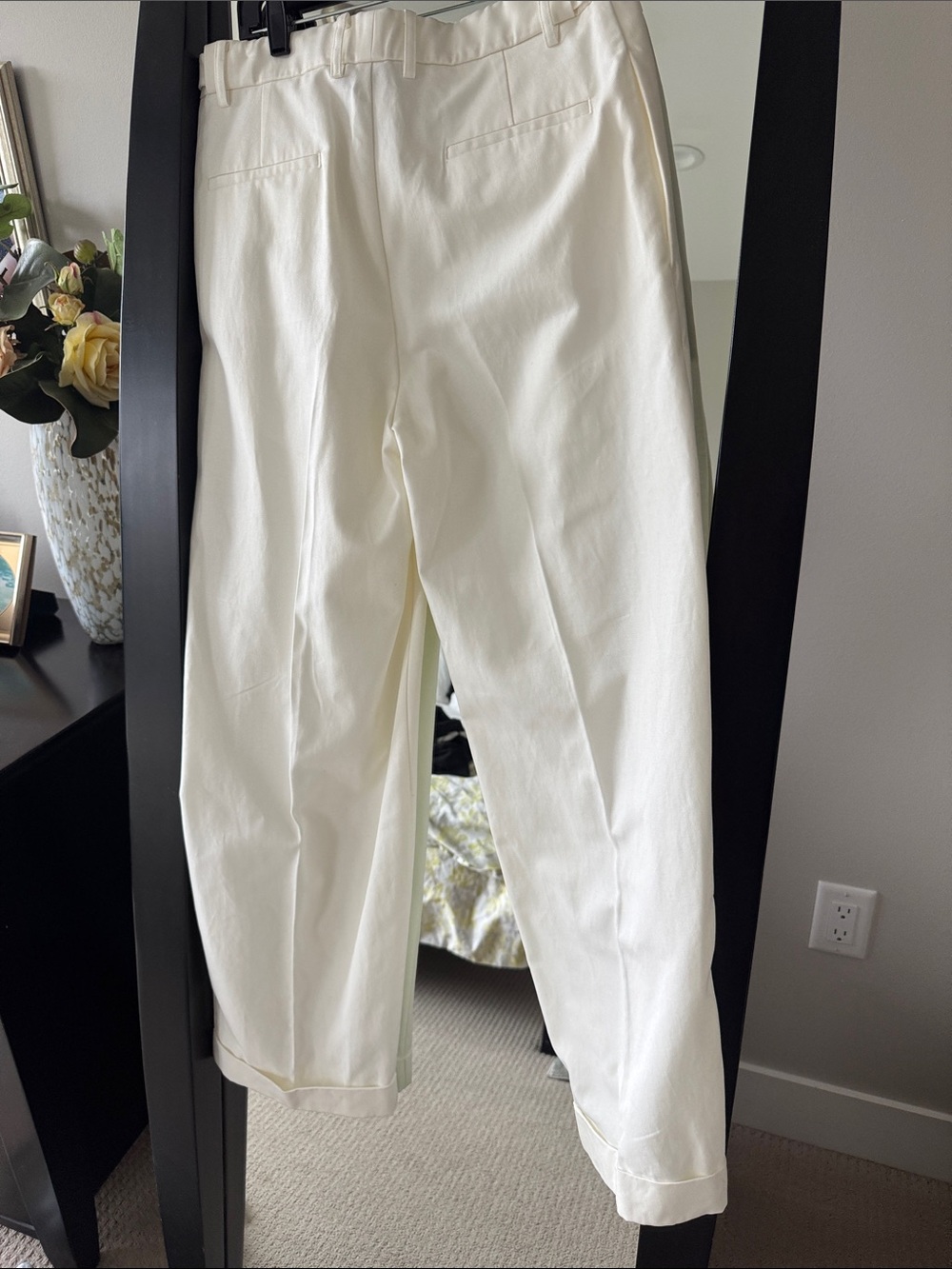Reiss Les 1000 Ciels Luca Cotton Wide Leg Trouser Size S - Picture 8 of 11